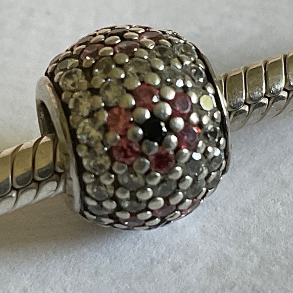 Pandora Pink and Silver Charm Bracelet - Picture 6 of 8